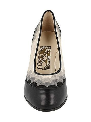 Salvatore Ferragamo Women's Signorinella Pumps in Black (view 2)