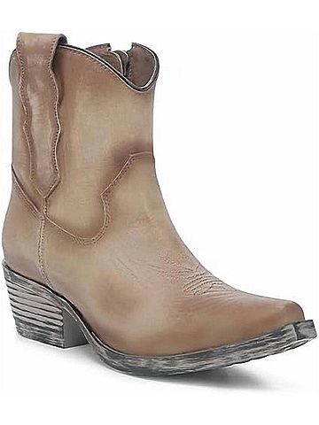 Corral Boots Women's Burnished Short Zip Cowgirl Boot (view 2)