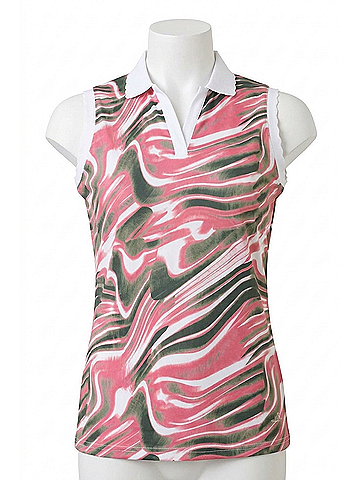 abacus Women's Victoria Drycool Sleeveless Polo in Energy (view 1)