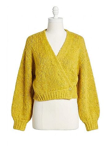 Steve Madden Kyan Cardigan in Lime Green (view 1)
