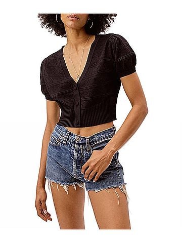 For Love & Lemons Neve Crop Cardigan (view 2)