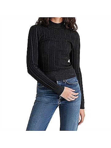 Steve Madden Pamela Sweater in Black (view 2)
