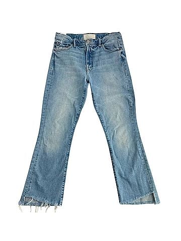 Mother Insider Crop Step Fray Jeans (view 1)
