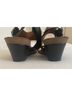 Sofft Silver Black Brown Sandals Size 9 - photo 5