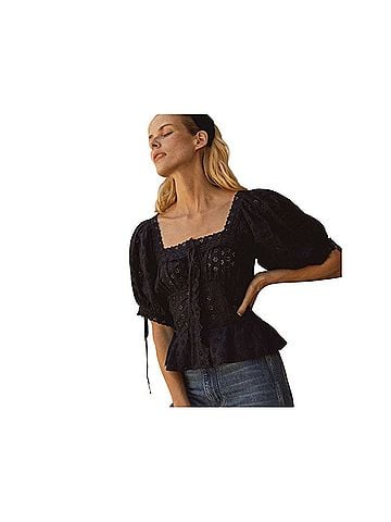 DÔEN Docia Short Sleeve Blouse (view 1)