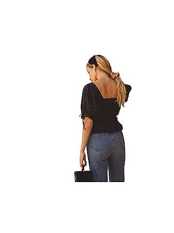DÔEN Docia Short Sleeve Blouse (view 2)