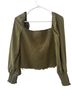 Gianni Bini 100% Polyester Green Short Sleeve Blouse Size L - photo 1