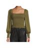 Gianni Bini 100% Polyester Green Short Sleeve Blouse Size L - photo 5