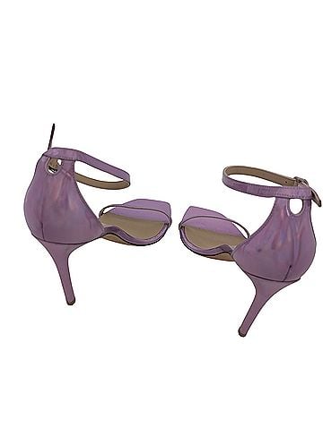 Stuart Weitzman Nudistcurve 100 Amatista (pink hologram) Ankle Strap Heels (view 2)