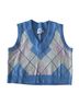 Princess Polly Argyle Blue Multi Color Sweater Vest Size S - photo 1