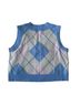 Princess Polly Argyle Blue Multi Color Sweater Vest Size S - photo 2