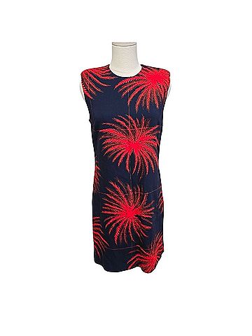 Victoria Beckham Anemone Print Shift Casual Dress (view 2)