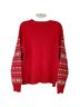 Life Is Good Graphic Red White Pullover Sweater Size M - photo 2