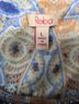 Reba 97% Polyester 3% Spandex 100% Polyester Paisley Blue Orange Yellow Casual Dress Size L - photo 6