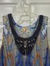 Reba 97% Polyester 3% Spandex 100% Polyester Paisley Blue Orange Yellow Casual Dress Size L - photo 4