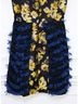 Sportmax Floral Black Blue Yellow Cocktail Dress Size 2 - photo 10