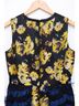 Sportmax Floral Black Blue Yellow Cocktail Dress Size 2 - photo 5