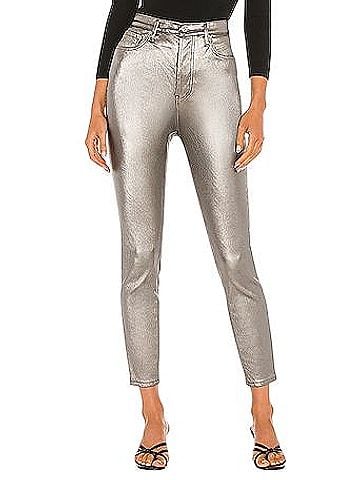 We the Free Skinny High Waist Metallic Jeans Jeans (view 1)