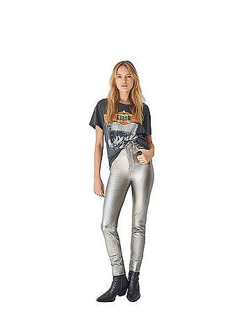 We the Free Skinny High Waist Metallic Jeans Jeans (view 2)
