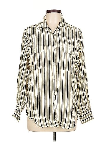 The J. Peterman Co. The J. Peterman Co. Long Sleeve Silk Top (view 1)