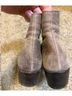 Christy Dawn Brown Ankle Boots Size 6 - photo 4