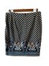 J. McLaughlin Print Blue Black Casual Skirt Size 8 - photo 2