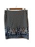 J. McLaughlin Print Blue Black Casual Skirt Size 8 - photo 1