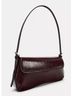 Zara 100% Polyurethane 100% Polyester Burgundy Shoulder Bag One size - photo 4