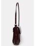 Zara 100% Polyurethane 100% Polyester Burgundy Shoulder Bag One size - photo 3