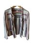 Nic + Zoe Stripes Black White Pink Jacket Size XL - photo 1