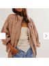 Free People Solid Tan Pink Jacket Size XS - photo 3