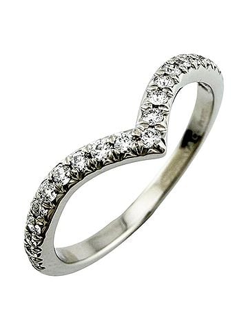 Tiffany & Co. Tiffany &amp; Co. Soleste V Ring, 1 Pt Platinum Diamond Ring for Women. (view 1)