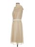Lela Rose 100% Polyester 100% Polyester Solid Ivory Tan Cocktail Dress Size 4 - photo 5