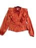 Ichi Solid Orange Blouse Size S - photo 1