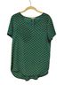 Pleione Print Multi Color Short Sleeve Blouse Size M - photo 1