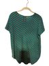 Pleione Print Multi Color Short Sleeve Blouse Size M - photo 2