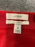 J.Crew 100% Polyester Solid Red J.Crew Formal Skirt Size 12 - photo 4