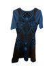 Flying Tomato 100% Polyester Graphic Blue Black Casual Dress Size M - photo 2
