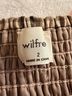 Wilfred 68% Polyester 29% Viscose 3% Elastane 100% Cupro Plaid Tan Brown Casual Dress Size 2 - photo 3