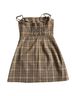 Wilfred 68% Polyester 29% Viscose 3% Elastane 100% Cupro Plaid Tan Brown Casual Dress Size 2 - photo 2