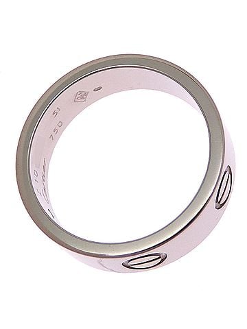 Cartier Cartier #51 750WG Love Women's Ring - 750 White Gold (view 2)