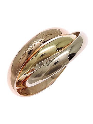 Cartier Cartier #53 750 Three-Color Trinity Ring for Women and Men - Available in Pink Gold, Yellow White Gold (Pink Tones) (view 1)