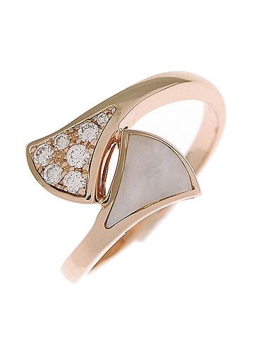 Bvlgari Bvlgari Diva Dream Diamond Mother-of-Pearl Women's Ring 350726 750 Pink Gold White (view 1)
