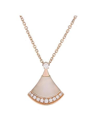 Bvlgari Bvlgari Diva Dream Mother-of-Pearl Diamond Women's Necklace 358365 750 Pink Gold White (view 1)