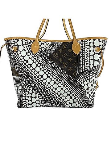 Louis Vuitton Louis Vuitton x Yayoi Kusama Neverfull MM Tote Bag, White (view 2)