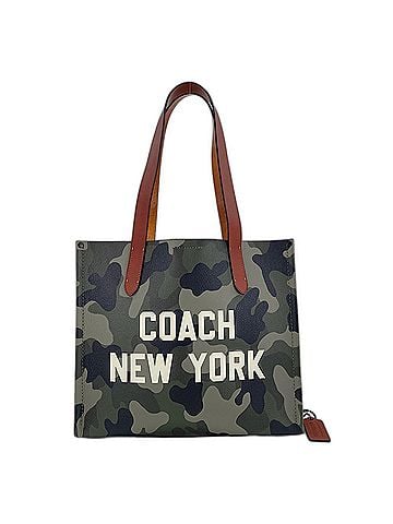 Coach Coach Relate Tote Bag 34 - Camo Print &amp; Graphic Camouflage Leather Green (view 1)