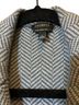 Talbots 100% Wool Houndstooth Gray Blazer Size L - photo 6