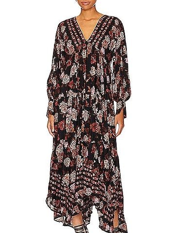 Free People Rows of Roses Casual Dress (view 1)