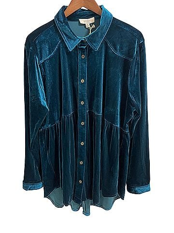 Umgee Long Sleeve Button-Down Shirt (view 1)