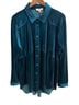 Umgee 100% Polyester Teal Long Sleeve Button-Down Shirt Size 1X - photo 1